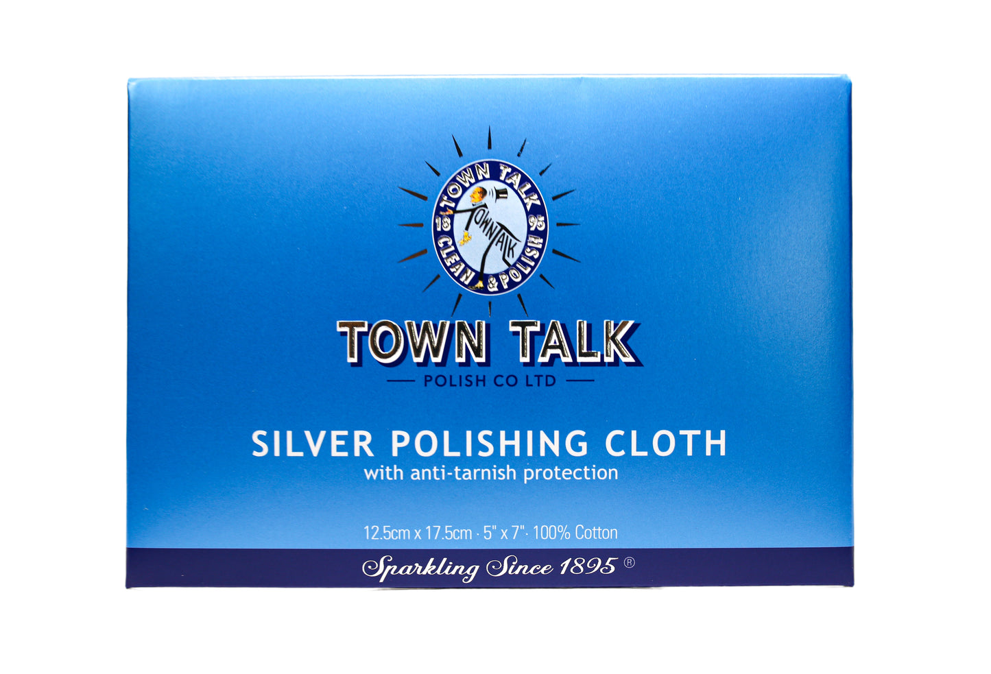 Anti-tarnish silver polishing cloth for silver and gold plated silver